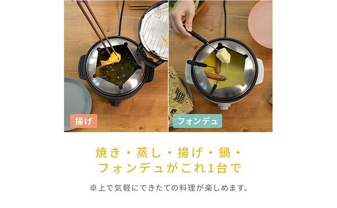 卓上電気小鍋 デキタテポット YMCP-S650(W)R7J70 F4N-2563