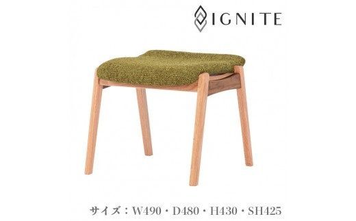 D72-03 IGNITE スツール【オーク＆ウォルナット材】JIG-DSX192 PNO+W/DバトンYG