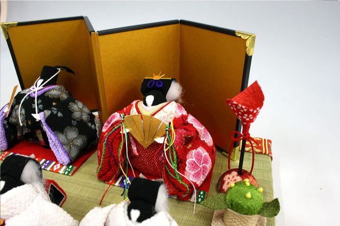 蛤作品シリーズ　貝びな　（三人官女付）　AM00137