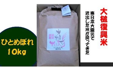 【思いやり型返礼品】奇跡の米「大槌復興米」10キロ【0tsuchi00677】