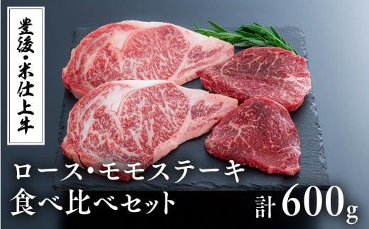 E-47[スピード発送] 豊後・米仕上牛ステーキ食べ比べ(600g)