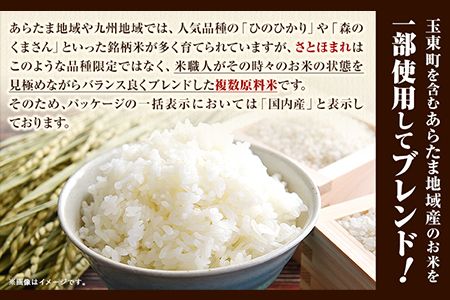 熊本県産 さとほまれ 無洗米 ご家庭用 15kg 5kg×3袋 《11月-12月より出荷予定》熊本県 玉名郡 玉東町 米 こめ コメ ブレンド米 送料無料---gkt_sthml_af11_24_26500_15kg---