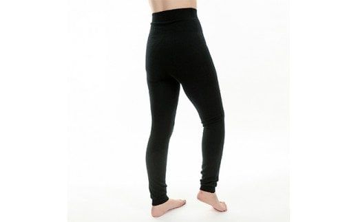 足首までしっかり包む。お腹ぽかぽかシルクとウールの腹巻きパンツ(10分丈)・ブラック2枚セット