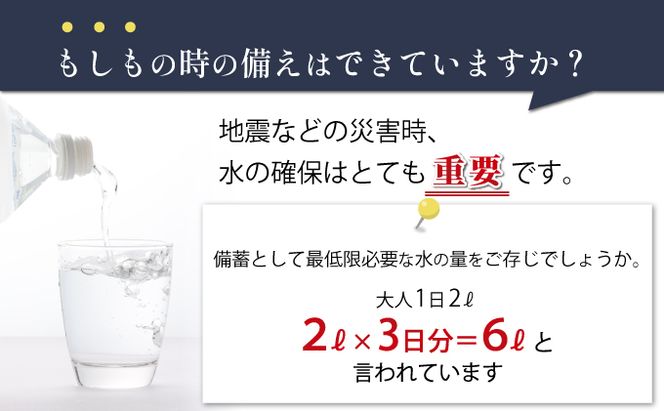 水 10年保存水 1.8L×6本 400ml×24本セット 計20.4L 10年保存可能