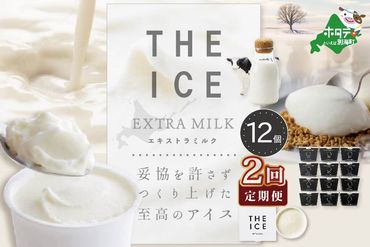 【毎月定期便】【THE ICE】エキストラミルク12個×2ヵ月定期便【be003-1067-100-2】（J FARM AMUSE 株式会社）