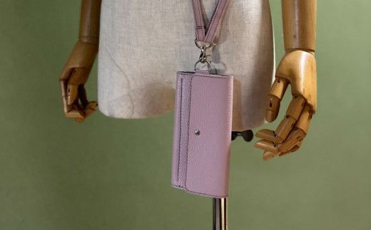 【職人手作り】イタリア産 アドリア牛革 iPhone専用スマホケース（ショルダーベルト付）（選べる15色）《築上町》【たけもとかばん】革製品 レザー 牛革[ABAM031]