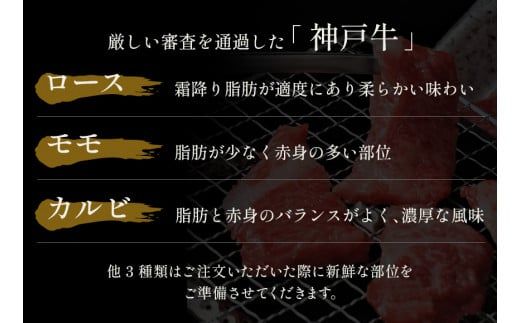 【神戸牛 6種の希少部位焼肉食べ比べ 500g 冷凍】箱入り ギフト 和牛 牛肉 ステーキ しゃぶしゃぶ すき焼き 焼肉 ふるさと納税で贈る至福の味わい！自慢の神戸牛をご自宅で堪能しませんか？ 大人気 ふるさと納税 キャンプ バーベキュー 年末年始 お盆 パーティー ボックス ごちそう 但馬牛 但馬 神戸 香美町 村岡 和牛セレブ 30000円 58-10