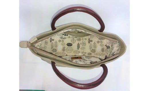 「鞄工房　香」横長トートバック　グレー FAA3035