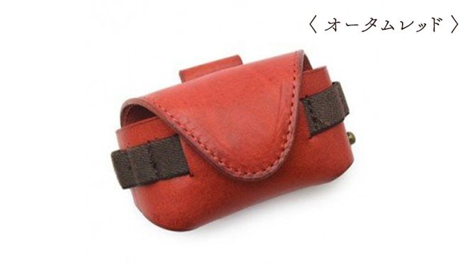 【サイフ工房ANDOU】ゴルフボールケース・横型＜ナイトブルー・ブラウン・オータムレッドから選択＞[AH003us]