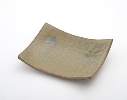 [P024] 真葉手灰釉長角皿　５枚セット