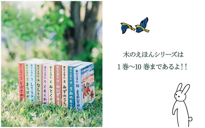 1316 木のえほん3巻「しろうさぎ」（カバーケース付き）