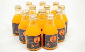 【無添加】田村みかんの新鮮100％ジュース「至極の一滴」180ml×12本入り★2024年1月下旬頃より順次発送 BZ108