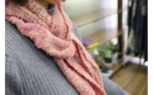 さをり織り コットン リネン ストール 1枚(春夏用)《築上町》【(有)とよべ呉服店】[ABBL004]