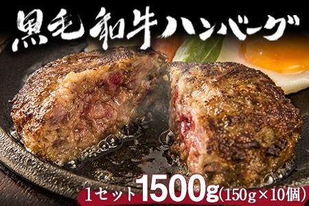 黒毛和牛ハンバーグ150g×10個 絶品 ブランド牛 黒毛和種 有限会社トップルーフ《60日以内に出荷予定(土日祝除く)》---so_ftopkrham_60d_21_28000_1500g---