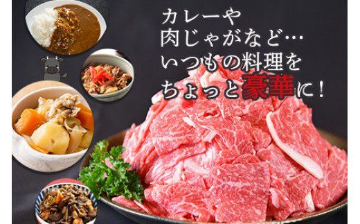 ＜宮崎牛 切り落とし 合計600g（200g×3）＞翌月末迄に順次出荷【a0330_ty】