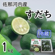 徳島県佐那河内村産 冷蔵すだち 約1kg【10月上旬～12月下旬出荷予定】【配送不可地域あり】※離島---sanagouchi_hss_5_1kg---
