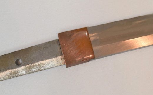 H77-13 【職人技】ハバキ製作（銅一重）【日本刀・刀装具】