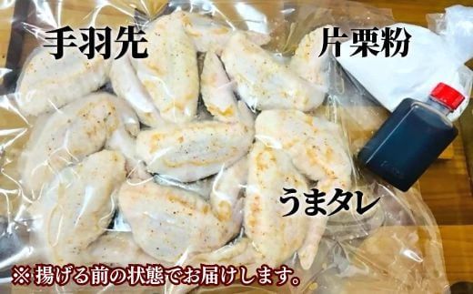 唐揚げ うまタレ付 手羽先 600g×2P 計1.2kg からあげ 手羽からあげ 揚げ物 C1-50