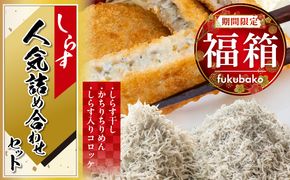 【福箱★2026】 丸久水産 人気詰め合わせセット しらす干し かちりちりめん しらす入りコロッケ H018-052
