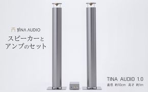 知名オーディオ　TINA AUDIO 1.0　直径10cm　スピーカーとアンプのセット