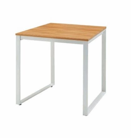 MTKTミーティングテーブル 幅80（6天板ナチュラル×脚部ホワイト） ミーティング サブデスク 作業机 家具 テーブル 愛西市 / タック株式会社 [AEAH015-6]