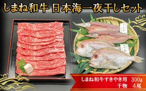 しまね和牛肉・日本海一夜干しセット【1_7-013】