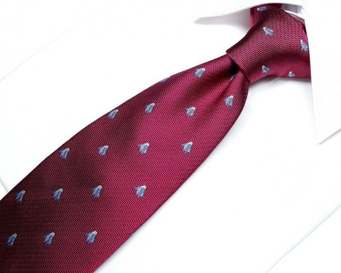 富士桜工房シルクネクタイ富士山小紋(小)紫式部に灰色 FAA1040