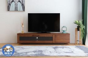 アダムロ 140ローボード WN 【テレビ台 テレビ TV ローボード リビング用 収納家具 AV機器収納 国産】(H060666)