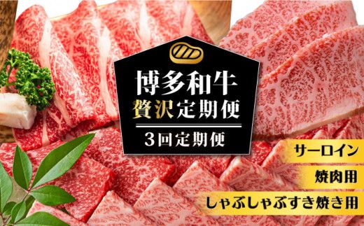 [3回定期便]博多和牛 贅沢定期便 [築上町][株式会社MEAT PLUS][ABBP115]