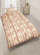 羽毛布団リフォーム　シングルサイズ150×210　　柄：花柄（２１７８０）　色：ピンク