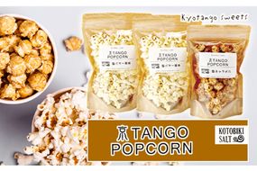 京TANGO　POPCORNセット（塩バター風味２個・塩キャラメル１個）　ポップコーン ぽっぷこーん きゃらめる AM00629