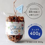 【3ヶ月定期便】ザクザク手作りグラノーラ400g×2種　全6種類お届け！【Uiqo】_HB0109