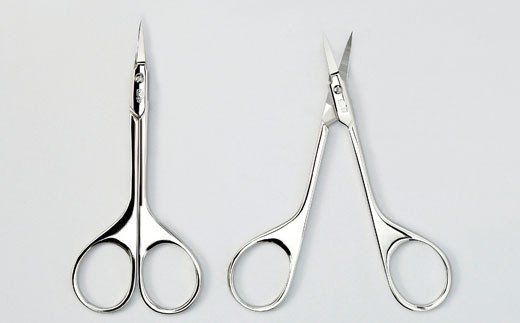 H10-131 匠の技 ステンレス製 鍛造 曲線刃 眉毛用鋏 G-2105