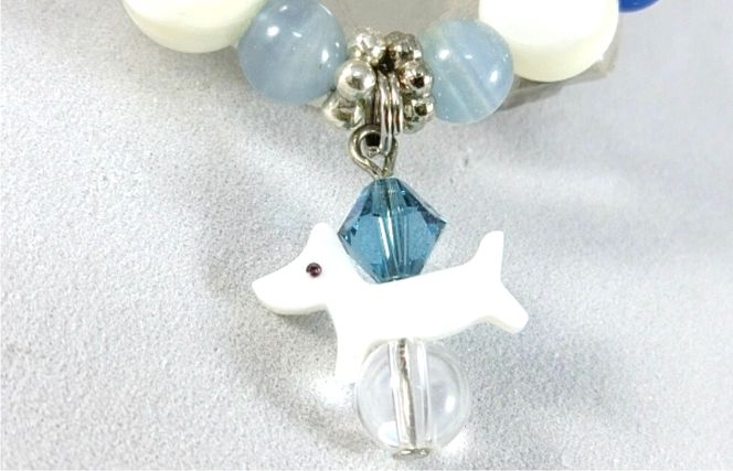 099H2087 オリジナルブレスレット「犬と散歩」