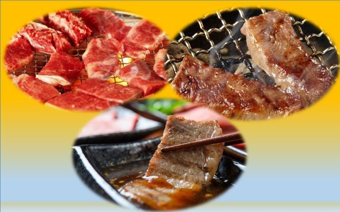 おおいた自慢の焼肉セット計1.1kg/豊後牛カルビ,モモほか_1159R