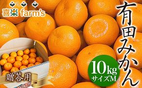 【産地直送】贈答用☆有田みかん☆サイズM☆10kg AL06