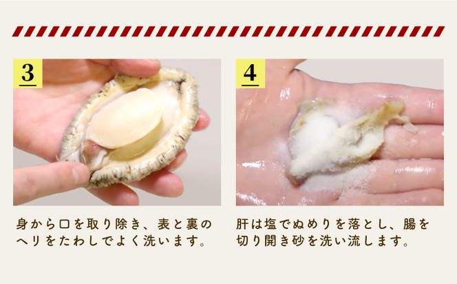 岩手県産　天然活あわび3個（約300g） 三陸産 蝦夷あわび [56500443_3]