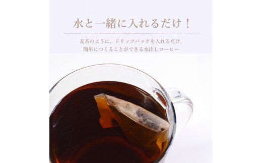 DD018＜定期便＞4回プラン水出しアイスコーヒーバッグ詰合せ　[毎月1回、計4回発送]