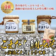 ごまだし 鯛みそ レシピ本 セット (合計550g・佐伯ごまだしレシピ本1冊・あじごまだし200g・えそごまだし200g・鯛味噌150g) 調味料 ご当地 魚 ごま レシピ 常温 【BA63】【 (株)漁村女性グループめばる】