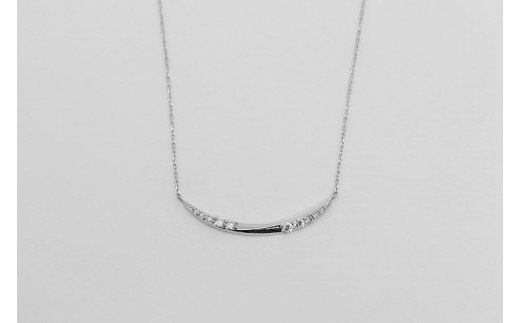 62-13.Pt900 ダイヤ 10個のグラジュエーションヘッド Islauth13 [Islauth 山梨県 韮崎市 20743435] アクセサリー ネックレス ジュエリー ダイヤ シンプル おしゃれ プレゼント ギフト 贈りもの 贈答