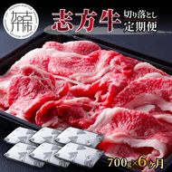 志方牛切り落とし定期便(700g×6ヶ月)《 定期便 肉 国産 牛肉 牛 国産牛 切り落とし 小間切れ お手軽 おいしい お取り寄せ 志方牛 送料無料 》【2406A00307】