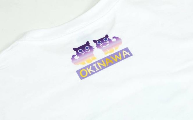 沖縄市 マンホールTシャツ 白 XLサイズ