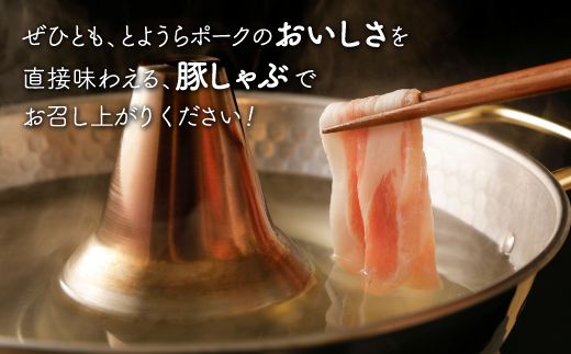 豚肉 しゃぶしゃぶ とようらポーク 1kg ロース 豚しゃぶ 北海道 豊浦産 SPF豚 TYUO070