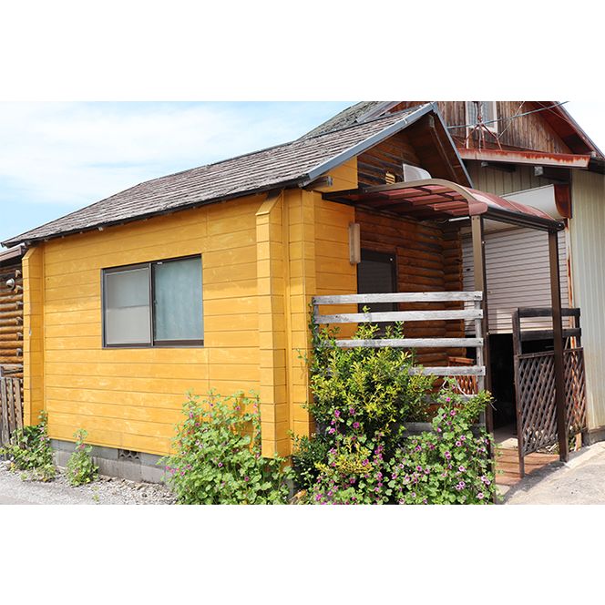 B-9a ロフト付き手造りログハウス一泊朝食付き（4人）