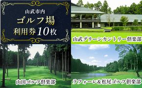 【山武市内】ゴルフ場利用券10枚　SMBJ010