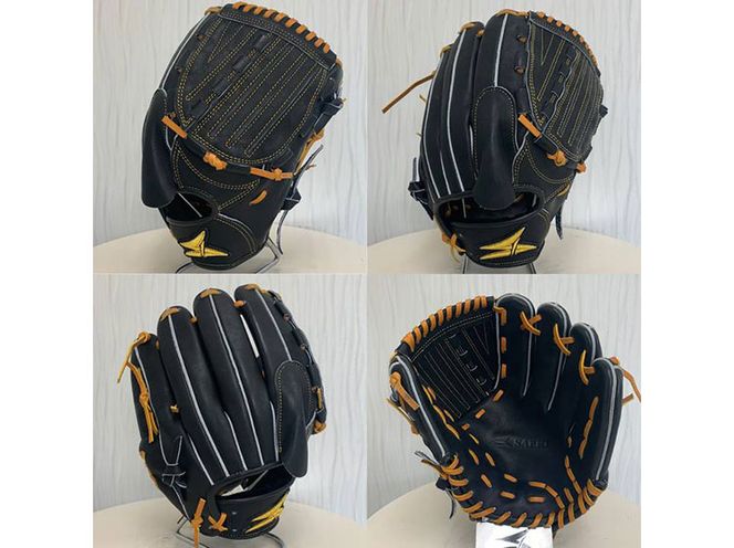 SAEKI　野球グローブ 【軟式・品番115】【ブラック】【Rオレンジ】【クリーム】