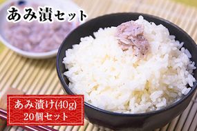 あみ漬 20個セット 内野海産《45日以内に出荷予定(土日祝除く)》---sn_cuchiami_45d_r7_16000_20p---