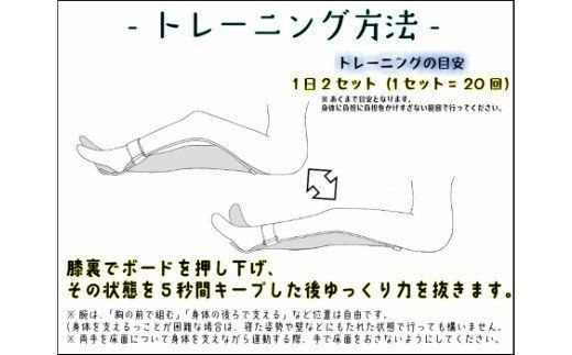 簡易型大腿四頭筋訓練器 「プッシュボード」[030M06]