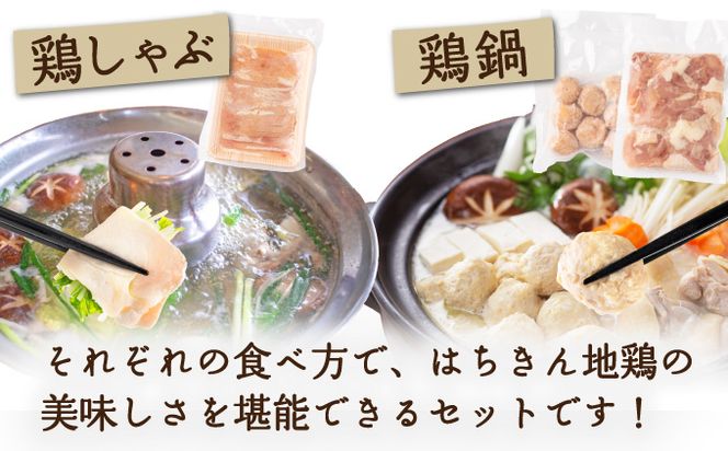 土佐はちきん地鶏の鶏しゃぶ＆鶏鍋堪能セット　ag010