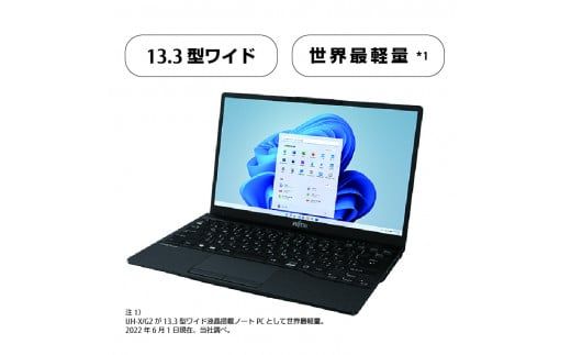 富士通PC （Win11・Core-i7・1TB）LIFEBOOK WU-X/G2 ノートパソコン